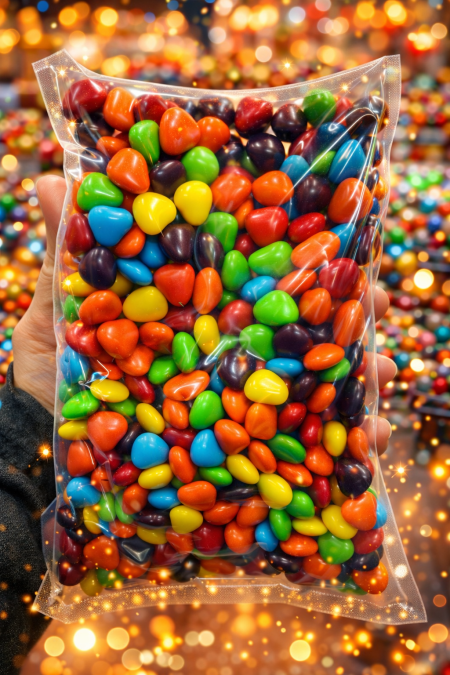 حبيبات شوكولاتة قلب