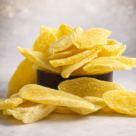 شرائح اناناس بنكهة الليمون الاصفر